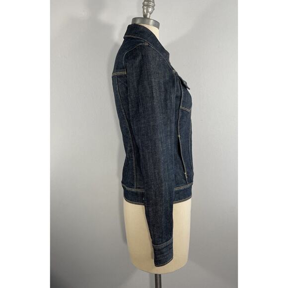 Salt Works Womens S Button Up Fitted Stanton Denim Jacket Long Sleeve Rinse Wash - Picture 4 of 13